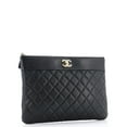 thumbnail image 2 of Pre-Owned CHANEL Mademoiselle Vintage O Case Clutch Quilted Sheepskin Medium By Rebag, 2 of 8