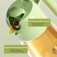 thumbnail image 4 of Kitchen Maiden 2 In 1 Oil Dispenser, Two In One Oil Dispenser, 2 In 1 Oil Dispenser And Oil Sprayer, 16oz/470ml Glass Oil Bottle With Nozzle, For Air Fryers, Salads, Baking, Grilling (Green), 4 of 6