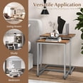 thumbnail image 6 of Giantex Classical Nesting End Table, 3pcs Stacking Coffee Table, Living Room Night Table with Metal Frame, Space Saving, Easy Assembly, Accent Furniture, Rustic Brown, 6 of 6