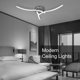 thumbnail image 3 of Lámpara De Techo Led Moderna De 18W Lámpara De Montaje En Techo De Triple Luz De Aluminio Lámparas Colgantes Onduladas Decorativas Luz Protectora Para Los Ojos Para El Dormitorio Sala De Estar Cocina Guardurnaity HA027753-02, 3 of 6