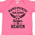 thumbnail image 4 of Inktastic Handpicked for Earth by My Sister in Heaven with Angel Wings Boys or Girls Baby Bodysuit, 4 of 5