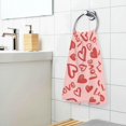 thumbnail image 6 of SKYSONIC 2pcs Valentine's Day Cotton Hand Towels Absorbent Bath Towel Decorative Fingertip Towels for Bathroom Gym Spa Hotel Beach,16 x 28 inch, 6 of 7