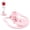 Pink, variant on Portable Cat Water Dispenser, No Plug Automatic Pet Water Fountain, Mineral Bottle Mount Drinking Bowl for Indoor Cats