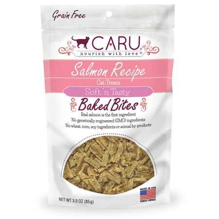 UPC: 0851395005299 | Caru Soft n Tasty Salmon Recipe Baked Bars Cat Treats – 3.0 oz