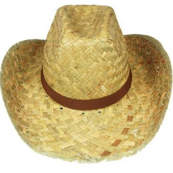 NATURAL Straw Summer HAT Sombrero LIFEGUARD Cowboy Western Pescador 02 Beach - New with box/tags