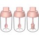 thumbnail image 1 of Spice Box 3 Piece Set Glass Spice Jar Transparent Storage Container with Spoon, Olive Oil Bottle with Brush, Sealed and Moisture Resistant (Pink), 1 of 4