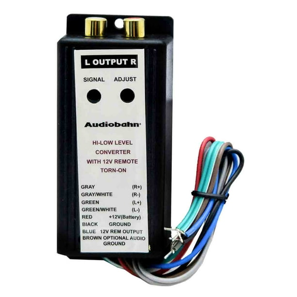 Convertidor Alta Baja Audiobahn ACHL400R con control remoto Nuevo