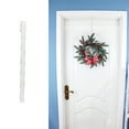 thumbnail image 3 of Wreath Hanger for Front Door,Metal Over The Door Single Hook - 28cm white hook, 3 of 5