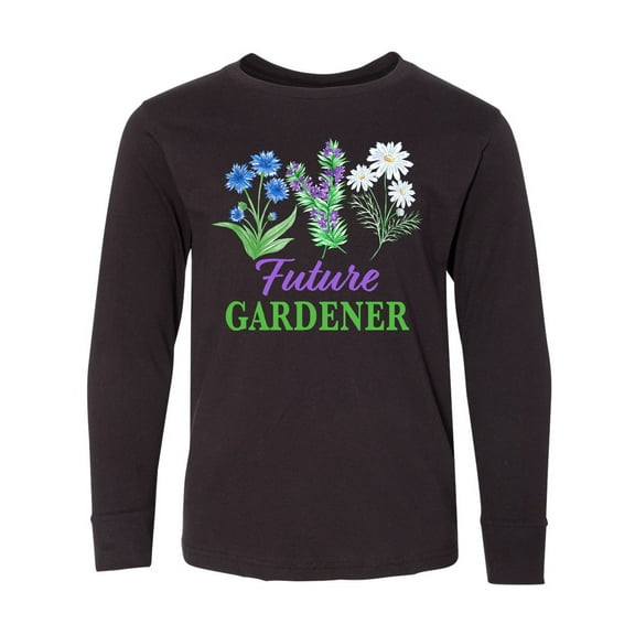 Inktastic Future Gardener Long Sleeve Youth T-Shirt
