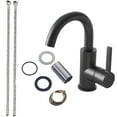 thumbnail image 3 of YZZY Bathroom Sink Faucet Single Handle Single Hole Lavatory Basin Faucet Black Modern Vanity Sink Faucet, 3 of 5