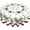 Red Green White-xmas Floral, variant on Christmas Round Tablecloth 60 Inch Red White Green Winter Xmas Floral Holly Flower Leaf Print Decorative Table Cloth Farmhouse for Holiday Seasonal Parties Dining Table Living Room Kitchen Decor