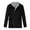 Black Tops for Men, variant on IYTR Men's Winter Warm Wool Blend Peacoat Double Breasted Notched Lapel Long Sleeve Outwear with Two Welt Pockets Black XXXL
