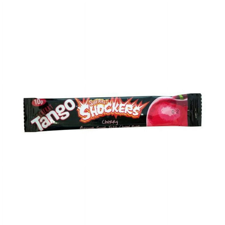 Tango Cherry Sherbet Shockers - Pack of 12 (11g each x 12) - Free Shipping  - United Kingdom Made - Imported by Sentogo - Sour and Fizzy Bursts  Throughout Bar - Nothing Like it 