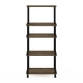 thumbnail image 2 of Furinno Turn-N-Tube 5-Tier Toolless Kitchen Storage Cart, Columbia Walnut/Black, 2 of 5