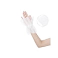 thumbnail image 3 of INSPIRE CHIC Women's Lace Fingerless Gloves Wrist Length Wedding Elegant White Ruffled Floral Gloves for Bridal Party Gloves White-5, 3 of 7
