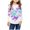 Multicolor-19, variant on Ugoldhm Girls Long Sleeves Shirts Crewneck Fashion Butterfly Print Tees Sizes 3-13