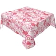 thumbnail image 5 of Valentines Day Tablecloth 60 Inch Square, Pink Love Hearts Table Cloth Romantic Valentine''s Day Tablecloth Dust-Proof Wrinkle Resistant Rustic Tablecloth for Home Dining Room Party, 5 of 5