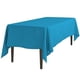 thumbnail image 1 of Mantel rectangular de poliéster de 60 x 126 pulgadas, color turquesa, 1 of 3