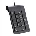 thumbnail image 3 of 2X Mini USB Wired Numeric Keypad Numpad 18 Keys Digital Keyboard for Accounting Teller Laptop Windows Android (Black),2 x Wired Keyboard,black, 3 of 10