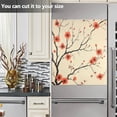 thumbnail image 3 of Yayeee Magnetic Dishwasher Cover for The Front Decoration Home Kitchen Machine Sticker Protector, Red Floral Pattern, 3 of 6