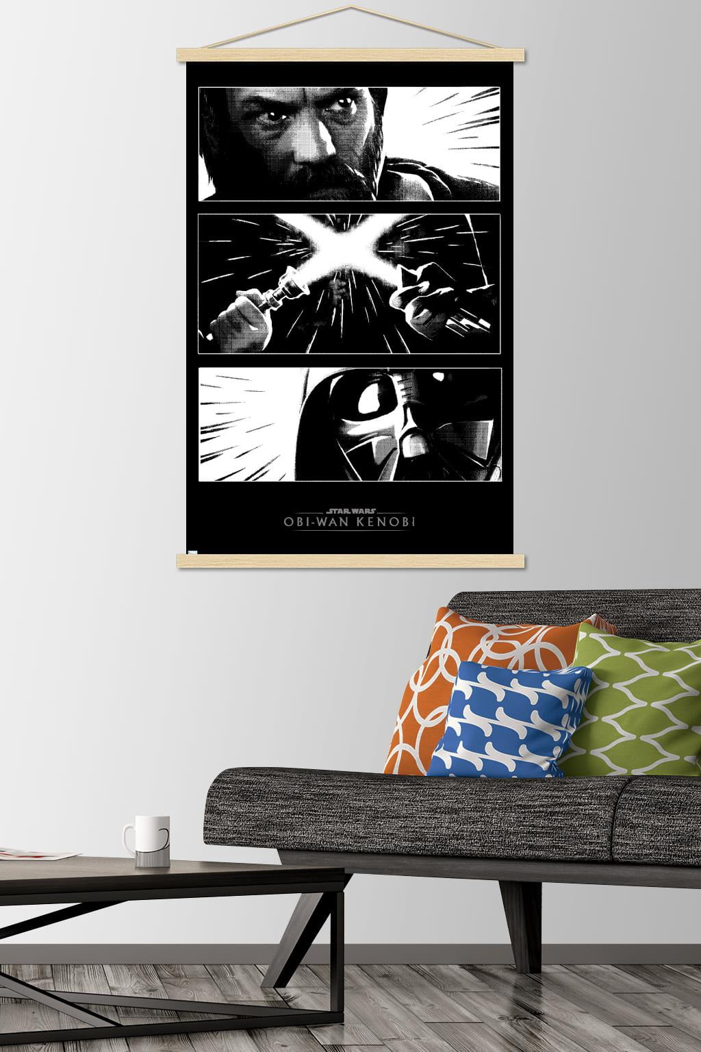 Star Wars: Obi-Wan Kenobi - Panels Wall Poster with Magnetic Frame, 22.375" x 34"