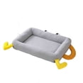 thumbnail image 2 of Cama para perros y cojín para gatos impermeable para toda temporada, con funda extraíble lavable, 30×40 cm, gris, adecuado para mascotas pequeñas, 2 of 8