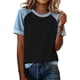 thumbnail image 1 of Camisetas de Manga Larga de Verano para Mujeres de Cuello Redondo de Manga Corta de Color Sólido, Camisetas de Manga Corta de Verano para Mujeres, 1 of 4
