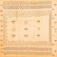 thumbnail image 1 of Ahgly Company Indoor Square Solid Orange Modern Area Rugs, 7' Square, 1 of 1