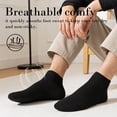 thumbnail image 3 of LBJR Mens Ankle Socks Breathable Casual Comfort Thin Low Cut Socks for Men,10 Pairs, 3 of 4