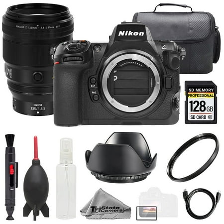 Nikon Z8 + Z 135mm f/1.8 S Plena Lens +128GB+ Bag+ UV Filter- Basic Kit (International Version)