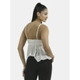 thumbnail image 3 of No Boundaries Hanky Hem Cami with Lace, Women's, 3 of 5
