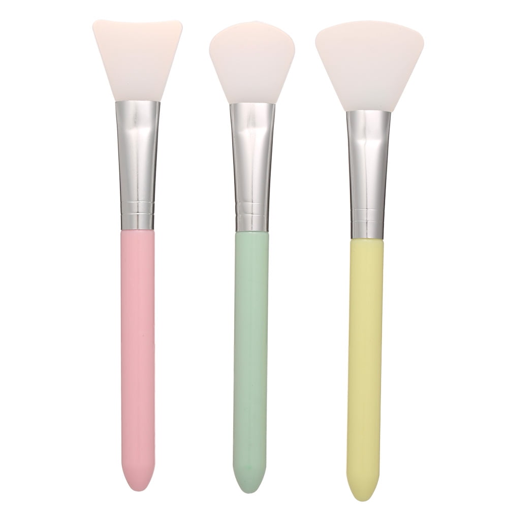3Pcs Silicone Face Mask Brush Soft Silicone Facial Mud Mask Applicator