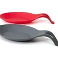 thumbnail image 2 of 2 Pack Multi-Function Silicone Spoon Rest For Kitchen Utensils, Ladle, Spatula For Kitchen, Home, Restaurant (Red And Black), 2 of 5