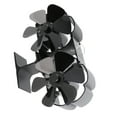thumbnail image 3 of Ventilador Para Chimenea, Ventilador De Estufa Accionado Por Calor, 6 Aspas, Cabezales Dobles, Aleación De Aluminio Para Invierno, 3 of 7