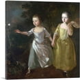 thumbnail image 1 of ARTCANVAS The Painters Daughters Chasing a Butterfly Canvas Art Print by Thomas Gainsborough - Size: 12" x 12" (1.50" Deep), 1 of 9