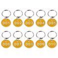 thumbnail image 5 of 1 Pack/10pcs Key Tags with Ring Numbered ID Tags Keychain Number from 1 to 10, 5 of 5
