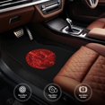 thumbnail image 4 of Red Logo Tool Band Car Floor Mats 4-Piece Full Set Front Rear Auto Foot Mats Carpets Car Foot Pad Interior Accessories Decor, 4 of 6