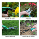 thumbnail image 4 of Juego Herramientas  Bloosom De Jardinería Acero Inoxidable Estuche Verde, 4 of 4