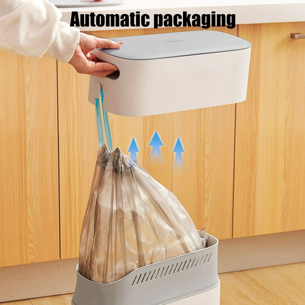 EIMELISlim Line 8L Touch-Free Trash Can Space-Saving Design for Bathrooms Small Spaces  Plastic Construction  Easy to Clean Use Includes Garbage Bin Black
