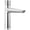 Lumicoat Chrome, variant on Delta 573-Mpu-Dst Galeon 1.2 GPM Knurled Knob Single Hole Bathroom Faucet - Lumicoat