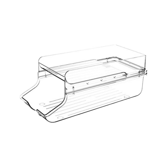 EGNMCR Closet Organizers and Storage, Storage Trunks & Bag Japanese Refrigerator Beverage Storage Box Food Grade Double Beer Drink Can Storage Rack Kitchen Sorting Storage a Crisper
