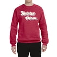 thumbnail image 2 of Wild Bobby Twirler Mom Girl Sports Unisex Crewneck Graphic Sweatshirt, Vintage Heather Red, Medium, 2 of 5
