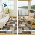thumbnail image 5 of Addison Rugs Chantille Indoor/Outdoor Transitional Geometric Chocolate Machine Washable Round Rug, 8' x 8', 5 of 8