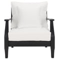 thumbnail image 3 of Safavieh Couture Martinique Coastal Patio Armchair, Black/White, 3 of 11