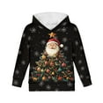 thumbnail image 6 of DISNIMO Christmas Tree Hoodies Boys Santa Claus Hoodie Girls Snowflake Hoodies for Boys 6-7 Designer Sweatshirts for Childrens Hoodie Kids Hoodie Pullover Sweatshirt with Pockets, 6 of 7