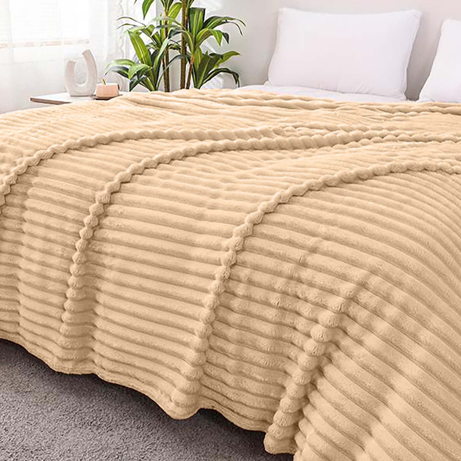 Plaid Polaire Moelleux 90 X 300 Cm - Couverture Chaude Toutes Saisons Pour Lit, Canapé - Rouge, Lavable Machine - 5