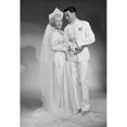 thumbnail image 2 of Studio portrait of wedding couple Poster Print (24 x 36), 2 of 4