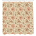 thumbnail image 3 of Ambesonne Floral Shower Curtain, Exotic Hibiscus Plant, 69"Wx70"L, Coral Tan Brown, 3 of 3