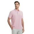 thumbnail image 2 of M MAELREG Mens Golf Shirts Dry Fit Moisture Wicking Performance Sports Short Sleeve Striped Collared Polo Shirts for Men, 2 of 6