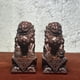 thumbnail image 3 of Ebony wood carved lion figurines, a pair of lions, solid wood home decorations for the entrance and living room, creative ornaments and handicrafts., 3 of 4